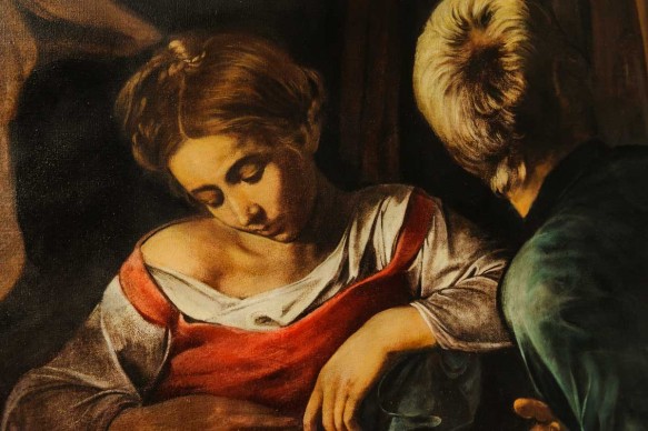 La Natività con i Santi Lorenzo e Francesco d'Assisi, dipinta da Caravaggio