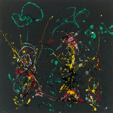 Un'opera di Jackson Pollock