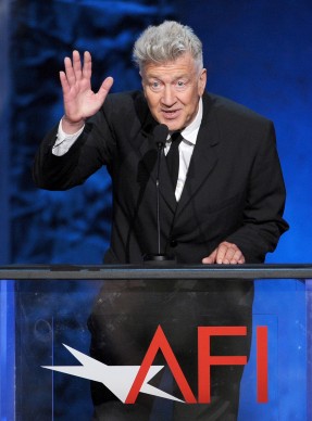 David Lynch sul palco della 41esima edizione del AFI Life Achievement Award dedicato a Mel Brooks, nel giugno del 2013  (Photo by Kevin Winter/Getty Images)