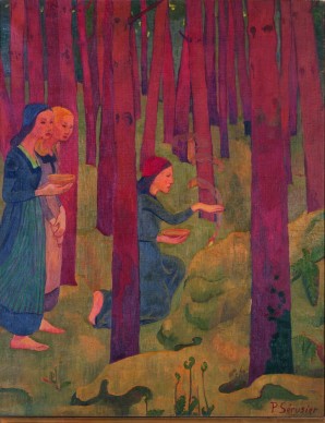 Paul Sérusier, L’Incantesimo (Il bosco sacro), 1891, Olio su tela, 91,5 x 72 cm,  Quimper, Collection du Musée des Beaux‐Arts © Musée des Beaux‐Arts, Quimper