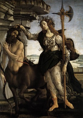 Sandro Botticelli, Pallade e il Centauro, 1482-83