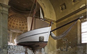 Claudio Parmiggiani, Naufragio con spettatore, 2011, ph. Lucio Rossi – foto RCR Parma