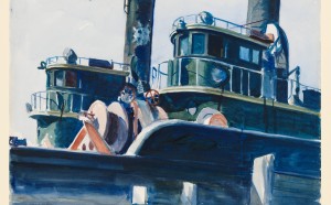 Edward Hopper, Two Trawlers, 1923-1924, Whitney Museum of American Art, New York; Josephine N. Hopper Bequest © Heirs of Josephine N. Hopper, Licensed by Whitney Museum of American Art