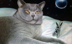 “Night Out,” by Marc Dennis. Oil on linen mounted panel, 2013