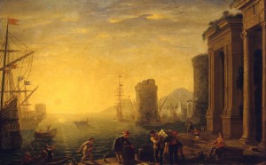 Claude Gellée detto Le Lorrain, Mattina al porto, 1637 - 1640 ca