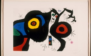 Joan Miró I due amici, 1969 Acquaforte, acquatinta e carburo di silicio, cm 71,5 x 106,5 Barcellona, Fundació Joan Miró © Successió Miró by SIAE 2016