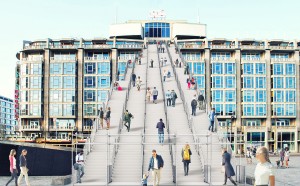 MVRDV Central Station Rotterdam Scalinata