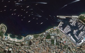 principato di monaco vista dall'alto