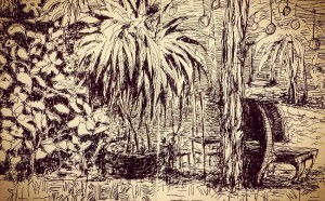 Eleonora-Prado-A-small-garden-in-the-jungle mostra moleskine viaggi di artista spazio tadini milano