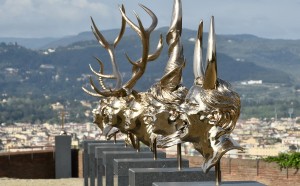 Jan Fabre, Capitoli I – XVIII (2010), bronzo al silicio. Foto di Mauro Sani © Angelos Bvba