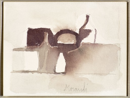 Giorgio Morandi, Natura morta, 1958, Acquerello su carta artigianale di Fabriano, Morat-Institut für Kunst und Kunstwissenschaft, Freiburg im Breisgau © 2016, ProLitteris, Zürich