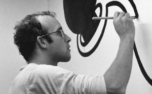 Keith Haring nel marzo del 1986