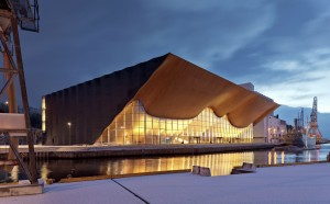 Kilden, ALA Architects con SMS Arkitekter. Photo Iwan Baan. Progetto al Padiglione Paesi Nordici - Biennale di Architettura di Venezia 2016