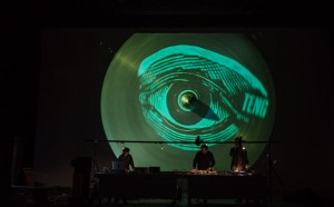 MASBEDO - Welcome, 2015 - video audio performance, Troublyn Theathre Antwerp - foto di Alex Astegiano