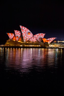 Vivid Sydney 2016, Opera House, Lighting The Sails, Songlines. Photo Credit - James Horan/Destination NSW