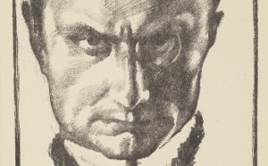 Giannino Marchig (Trieste, 1897 – Vandoeuvres, 1983) L’uomo dal monocolo (Virgilio Bondois), 1917 circa; litografia