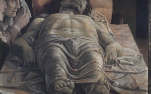 Andrea Mantegna compianto su Cristo morto pinacoteca di brera milano
