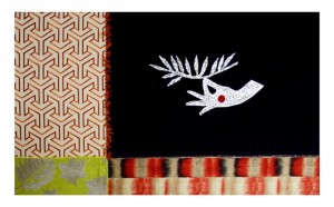 Elisabetta Catamo - Opera Dedar mostra dialoghi di filo palazzo morando milano