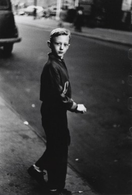 Diane Arbus, Boy stepping off the curb, N.Y.C. 1957–58 © The Estate of Diane Arbus, LLC. All Rights Reserved