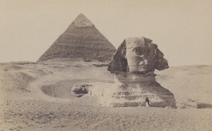 Frank Mason Good, Great Sphinx, Giza 1869. Vintage print, 15.9 x 21 cm © Courtesy Galerie Johannes Faber, Vienna