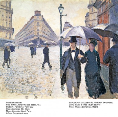 Gustave Caillebotte,  Rue de Paris, temps de pluie, 1877
