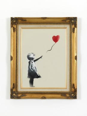 Banksy, Girl with balloon. Photo by Dario Lasagni