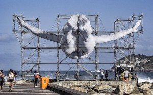 jr street artist rio de janeiro atleti colossali olimpiadi 2016