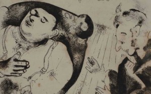 Marc-Chagall illustrazione incisione Anime Morte di Nikolai-Gogol