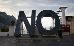 Santiago Sierra - NO Capri the Island of Art