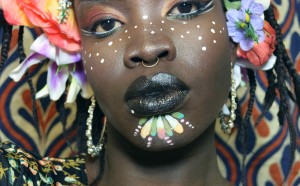 Self Portrait with Plastic Flowers, 2016 © Atong Atem, Red Hook Labs