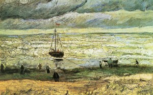 Vincent Van Gogh La spiaggia di Scheveningen prima di una tempesta 1882