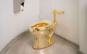 america maurizio cattelan water oro guggenheim new york