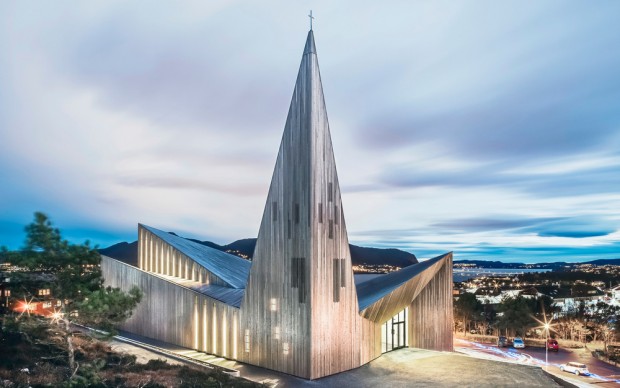 Knarvik Community Church. Photo credit: Hundven-Clements_Photography