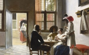 Pieter de Hooch (1629-1684), Card Players in a sunlit Room, 1658, Royal Collection Trust / © Her Majesty Queen Elizabeth II 2016