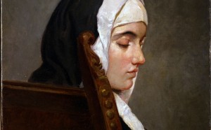 Francesco Hayez, La monaca, olio su tela, 54 x 40,5 cm, Milano, collezione privata