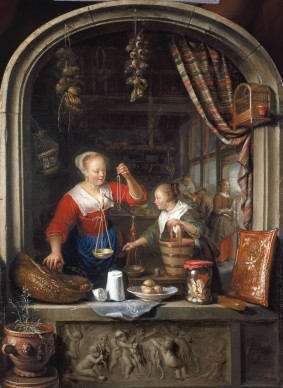 Gerrit Dou (1613-1675), The Grocer’s Shop, 1672, Royal Collection Trust / © Her Majesty Queen Elizabeth II 2016