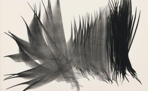 Hans Hartung (Lipsia 1904 – Antibes 1989), L 117, 1963, litografia, 537 x 714 mm, Cabinet d’arts graphiques, Musées d’art et d’histoire de la Ville de Genève, don de la Fondation Hartung-Bergman, Antibes, inv. E 2009-1944. Foto André Longchamp. Courtesy Cabinet d’arts graphiques, Musées d’art et d’histoire de la Ville de Genève. © 2016, ProLitteris, Zurich