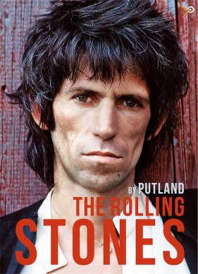 La copertina del libro THE ROLLING STONES. By Putland, LullaBit, 2016