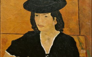 Renato Birolli, Signora con cappello (ritratto di Enrica Cavallo), 1941, foto Paolo Vandrasch