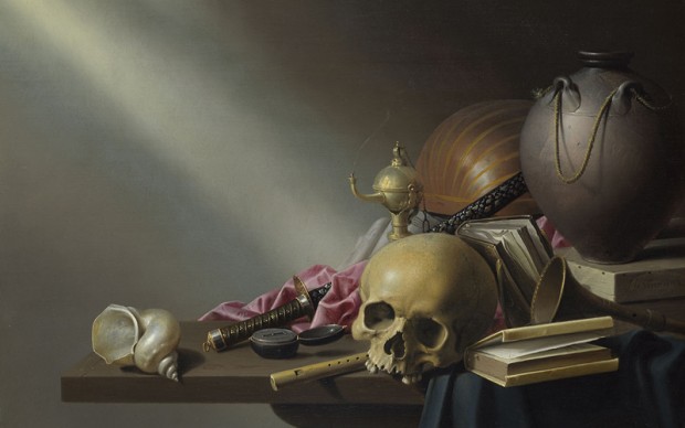 Harmen Steenwyck, Still Life. An Allegory of the Vanities of Human Life (circa 1640), courtesy of the National Gallery, London