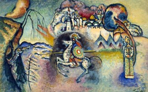 Vasilij Kandinskij San Giorgio, 1915 Olio su tela, 100x150 cm Tretyakov Gallery, Mosca