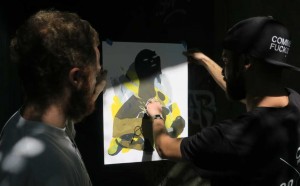 LIVELLI _serigrafia street artist_ Galleria Varsi Roma