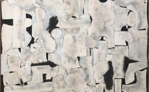 Conrad Marca-Relli East Wall (LL-10-59), 1959 Collage and mixed media on canvas 197.5 x 305 cm Private collection, Parma. Courtesy Archivio Marca-Relli © Archivio Marca-Relli, Parma. Photo: Roberto Ricci