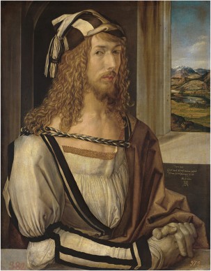 Albrecht Dürer, Autorretrato, 1498. Madrid, Museo Nacional del Prado