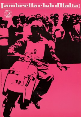 Heinz Waibl, Manifesto 'Lambretta club d’Italia'. Photo credit Milano, 1959