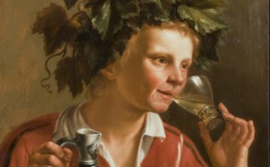 Jan Fransz Verzijl, Il Giovane Bacco,1630 ca. olio su tavola, 62x48cm
