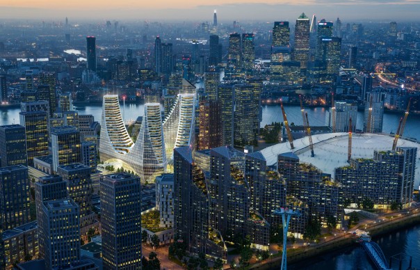 Santiago Calatrava, Peninsula Place, Greenwich - Londra ©Uniform