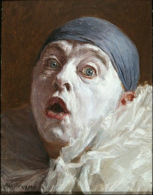 Armand Francois Joseph Henrion, Selbstporträt als Pierrot, senza data, Collection Klewan