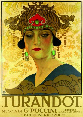 Leopoldo Metlicovitz, Turandot, 1926, litografia a colori. Milano, Archivio Storico Ricordi