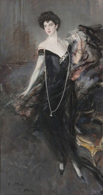 Giovanni Boldini, Ritratto di Donna Franca Florio, 1901-1924. Olio su tela, 221x119 cm, AMT Real Estate SPA in c.p.o.